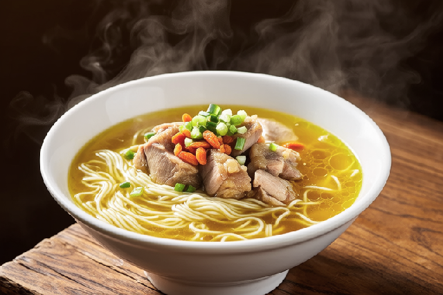 浓香整块鸡汤面