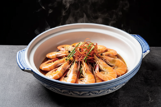 砂锅蒜蓉粉丝虾