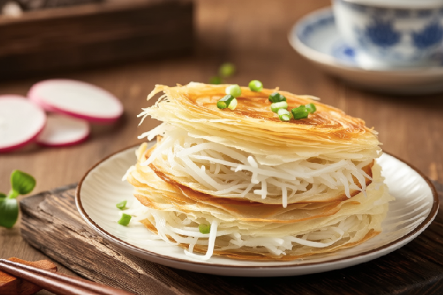 酥皮萝卜丝馅饼