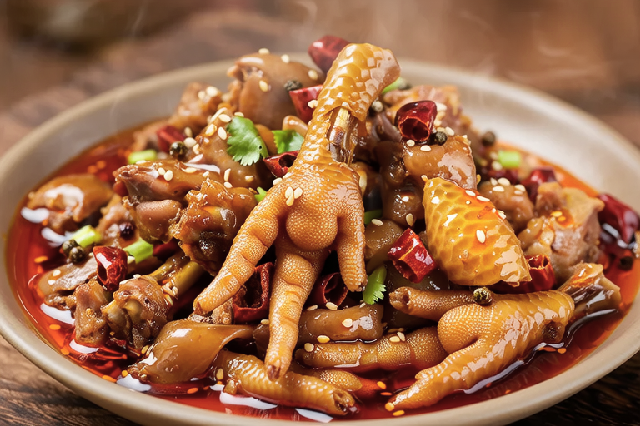 香辣鸡杂