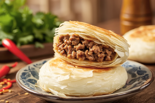 香酥牛肉饼